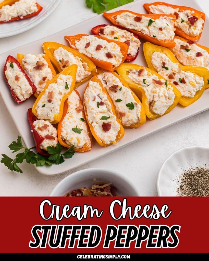 Stuffed Mini Peppers With Herbed Cream Cheese