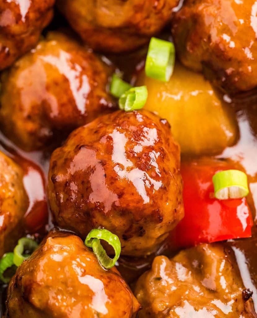 Sweet And Savory Crockpot Meatballs