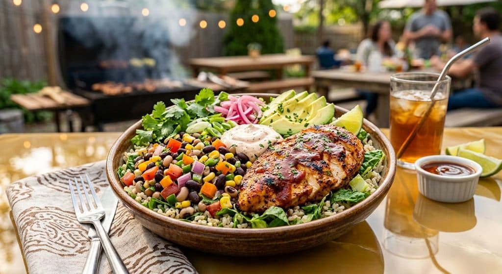 Round Up The Flavor: Epic Cowboy Caviar Barbecue Chicken Bowl 1 A Southwestern Twist On A Bowl Night