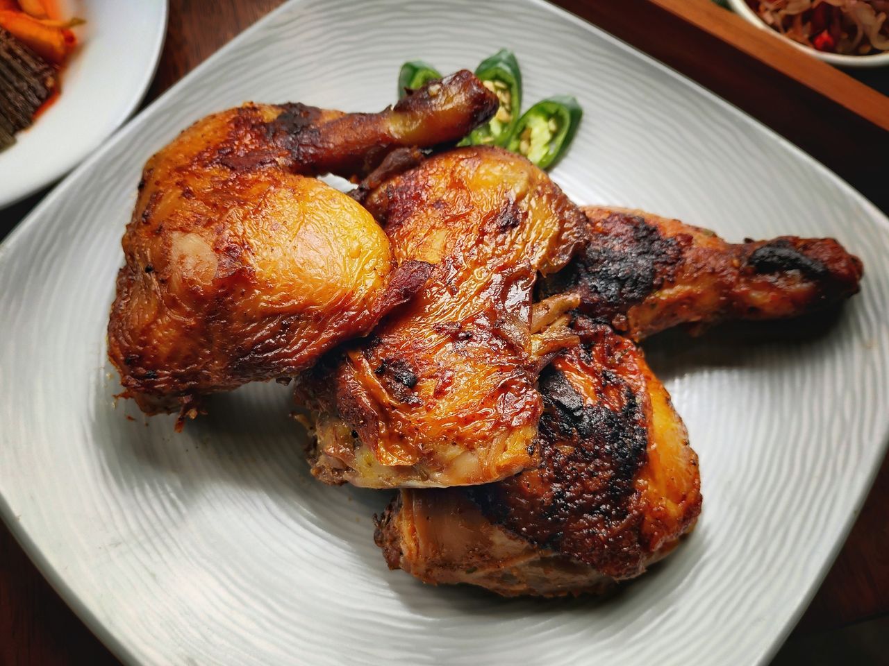 african suya-spiced chicken thighs