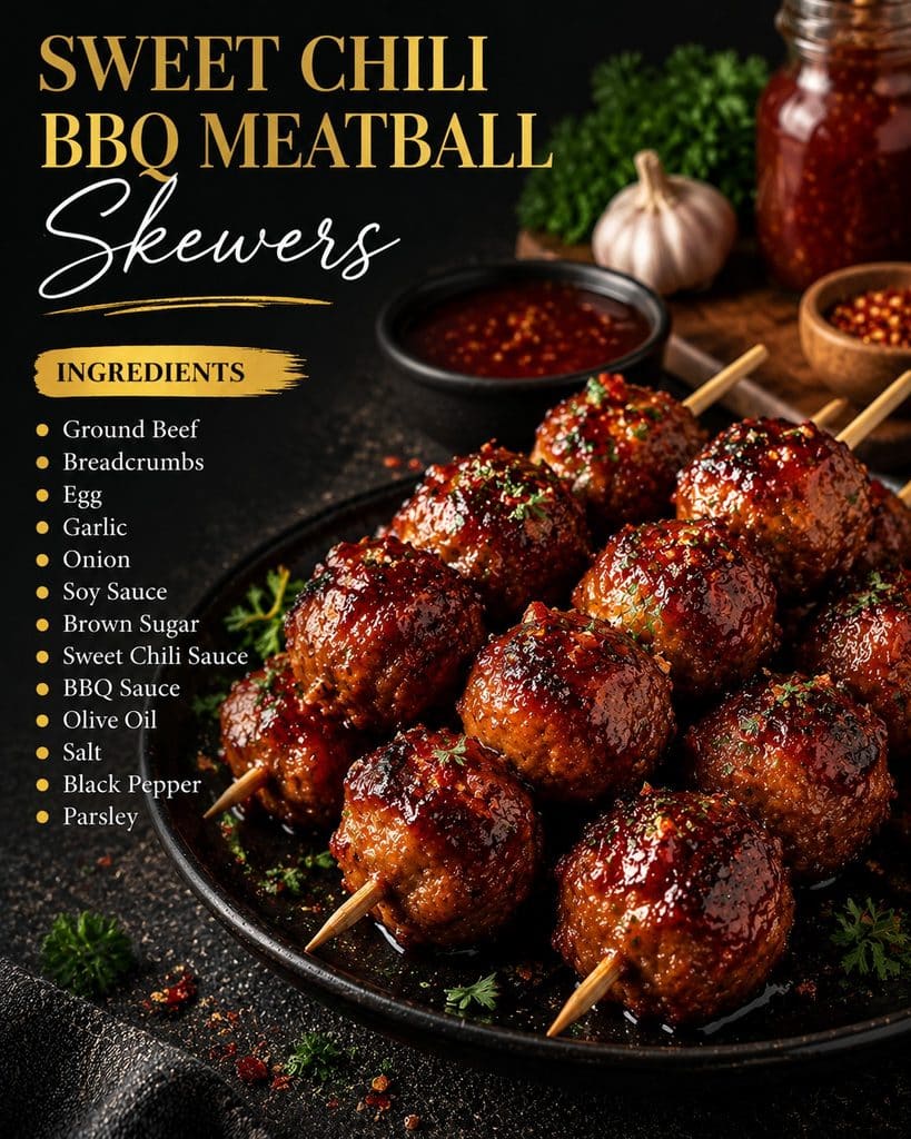Bbq Meatball Skewers