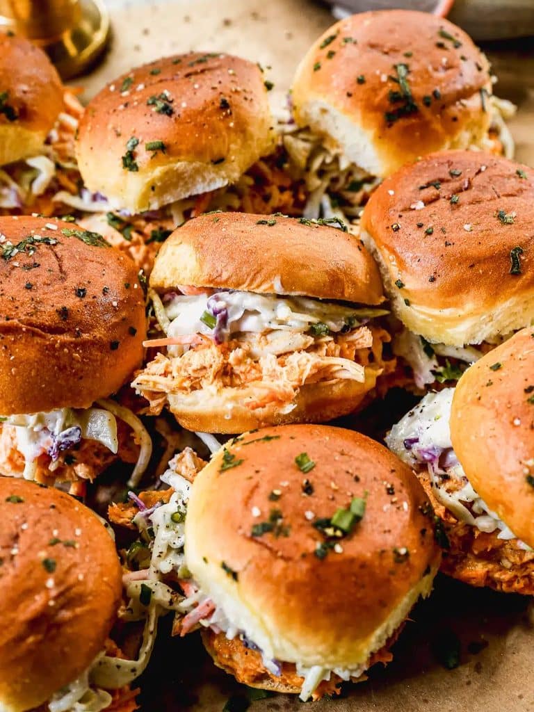 Blue Cheese Buffalo Chicken Sliders 