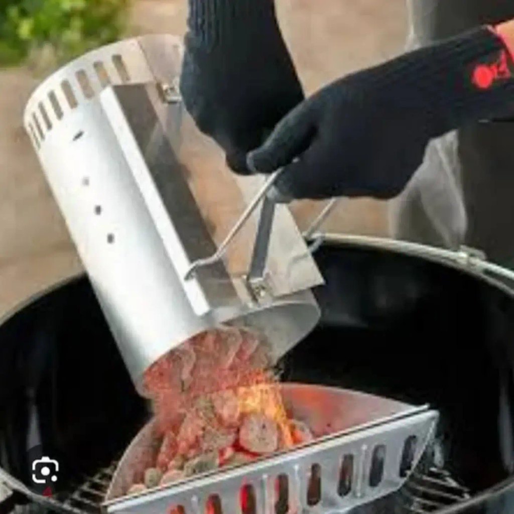 Choose A Safe Location To Light The Charcoal Chimney 