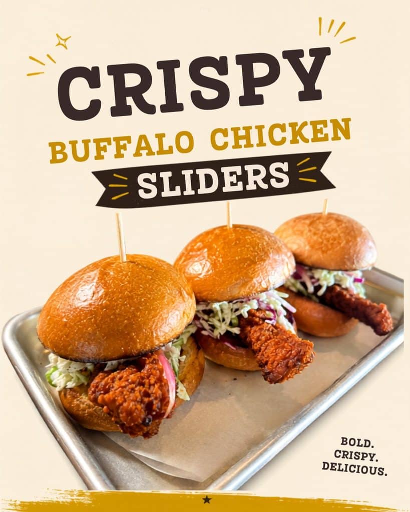 Crispy Buffalo Chicken Sliders 