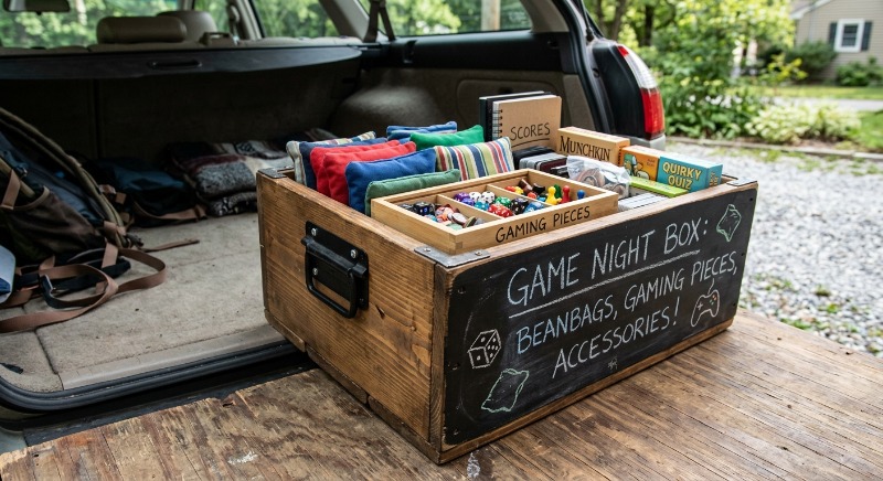 Custom Lawn Game And Scoreboard Storage Crate