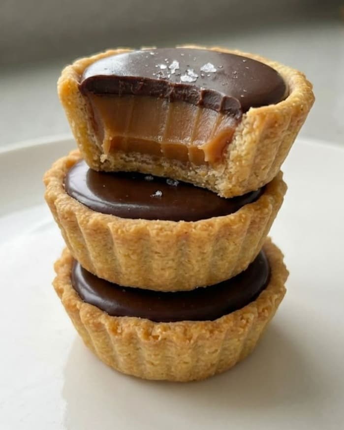 Dark Chocolate And Salted Caramel Tart
