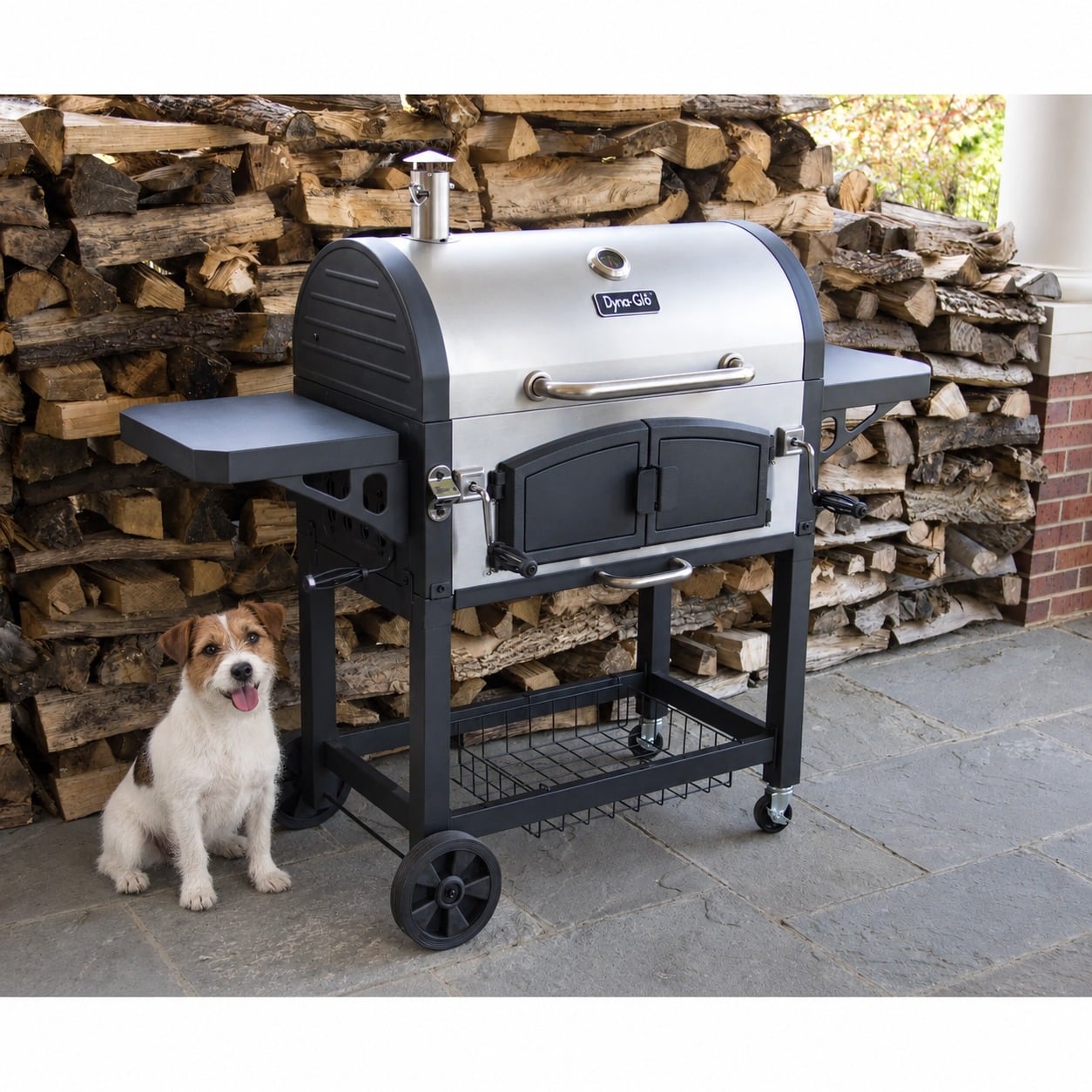 dyna-glo premium dual chamber grill