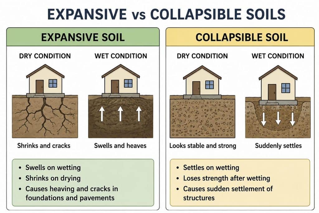 Expansive Versus Collapsible Soil