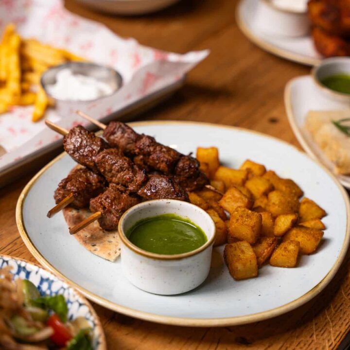 Grilled Beef Boti Skewers