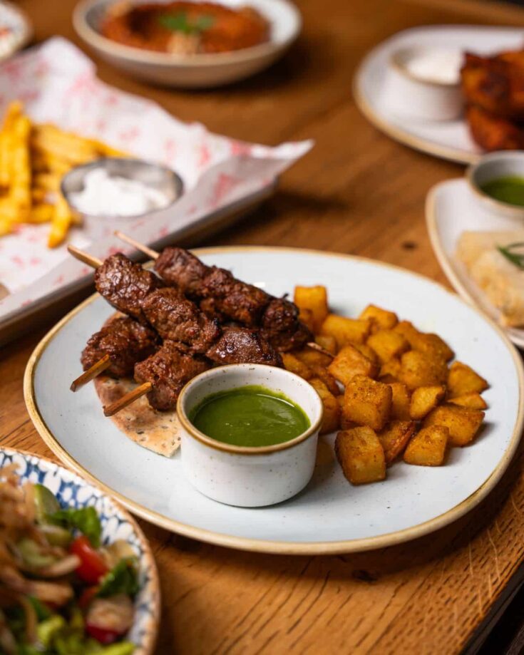 Grilled Beef Boti Skewers