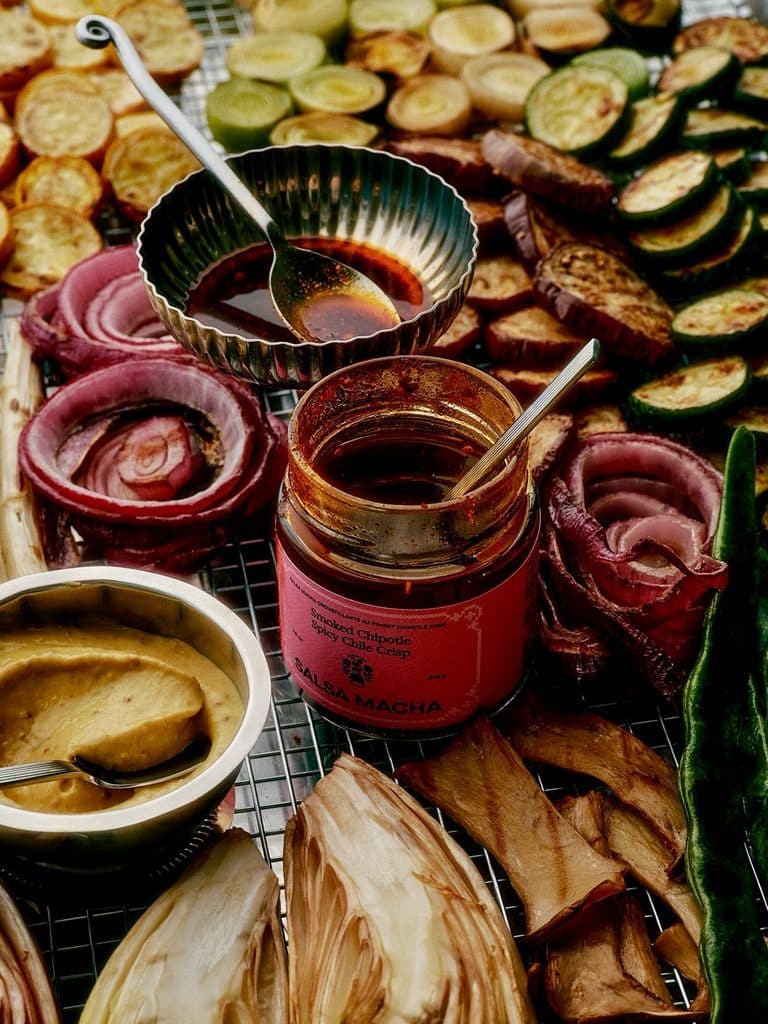 Grilled Vegetables With Chili Sauce