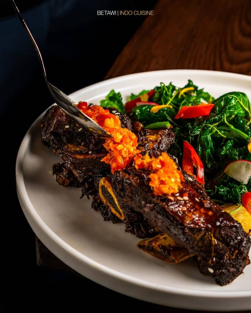 Iga Bakar Served On A Porcelain Plate