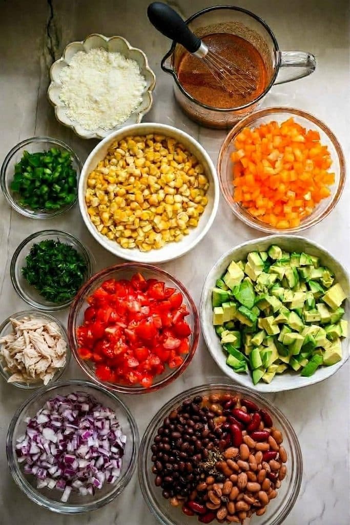 Round Up The Flavor: Epic Cowboy Caviar Barbecue Chicken Bowl 3 Ingredients For The Cowboy Caviar Bbq Chicken Bowl