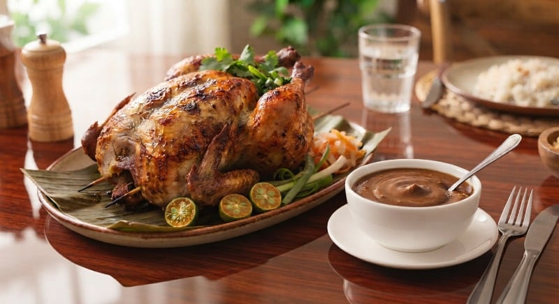 Lechon Manok With Chicken Liver Sauce 