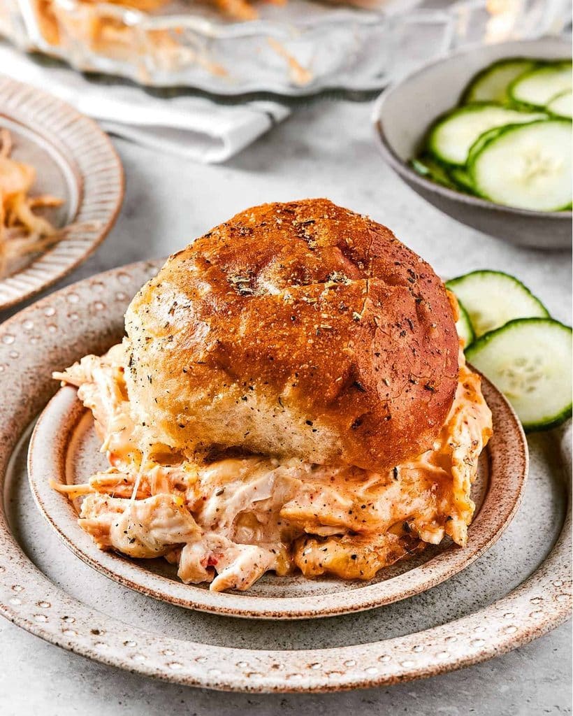 Loaded Buffalo Chicken Sliders 
