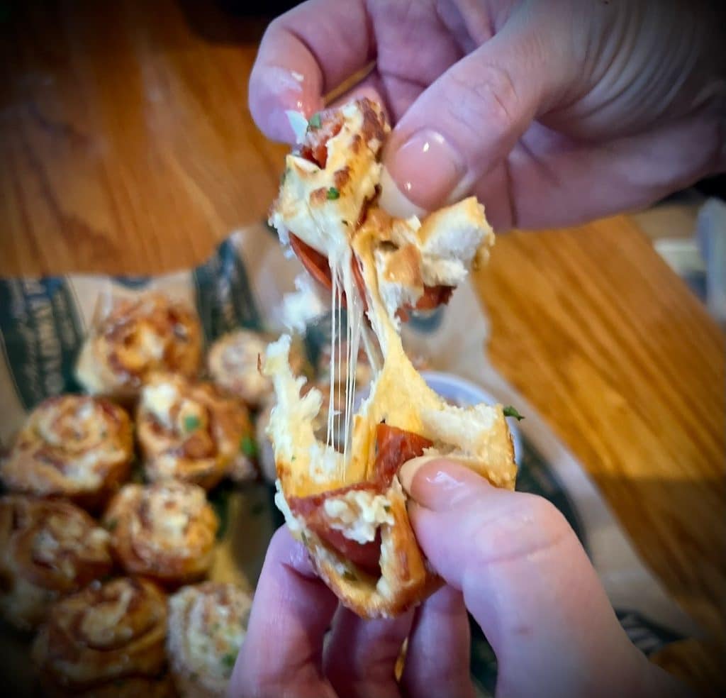 13 College Tailgating Food So Good, Everyone Will Crowd Around The Table 7 Pepperoni Pizza Pinwheels