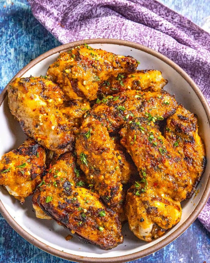 Portuguese Piri Piri Grilled Chicken Wings