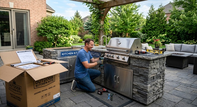 Ready-To-Assemble Outdoor Kitchen Kits