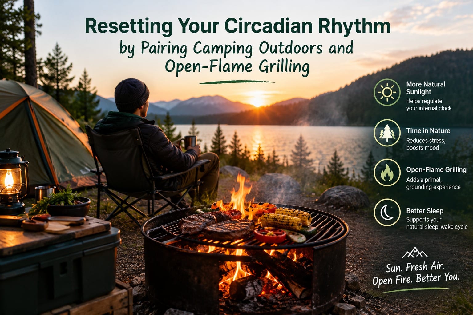 reset circadian rhythm by campaign and grilling