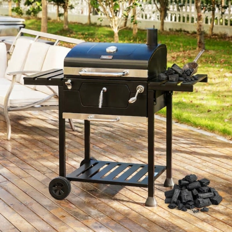 Royal Gourmet Charcoal Grill With Charcoal Briquettes 