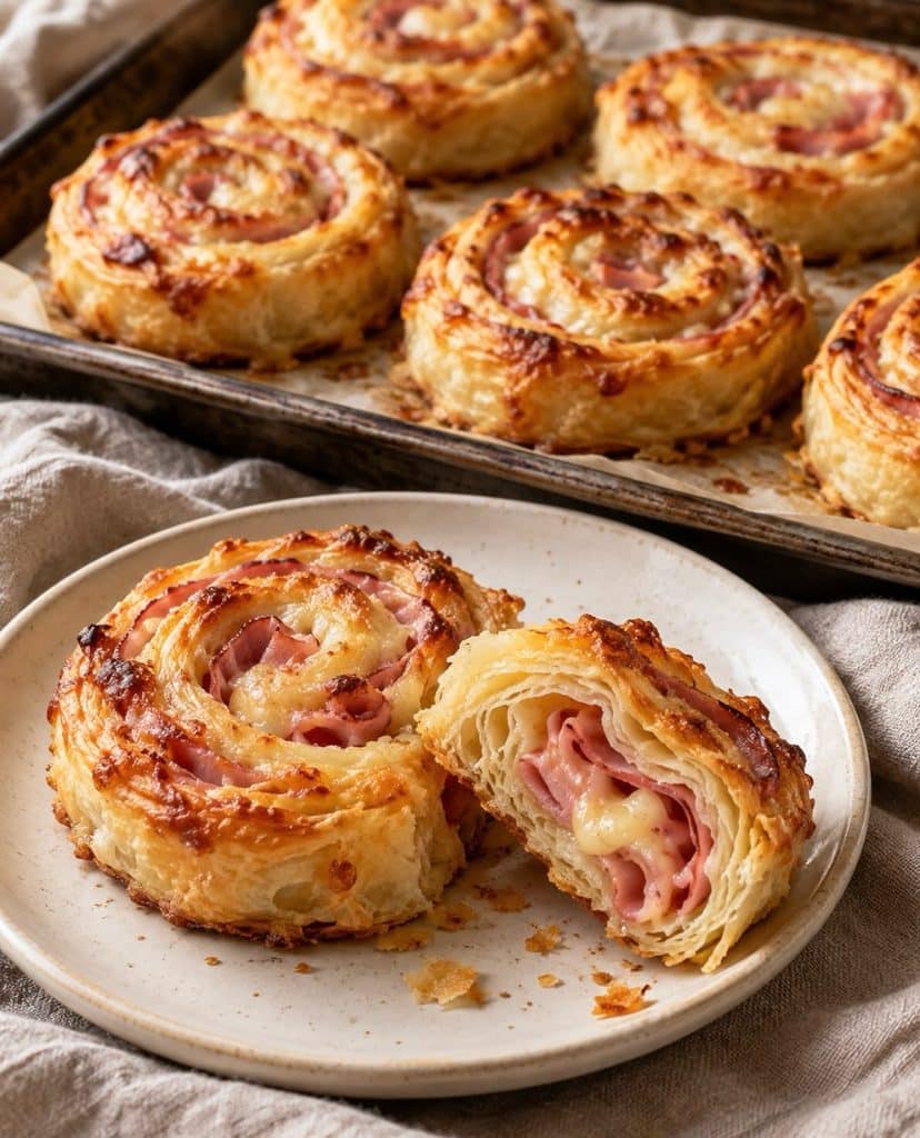 Savory Puff Pastry Pinwheels