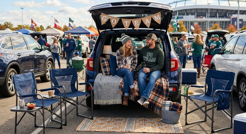 Set Up A Cozy Trunk Lounge
