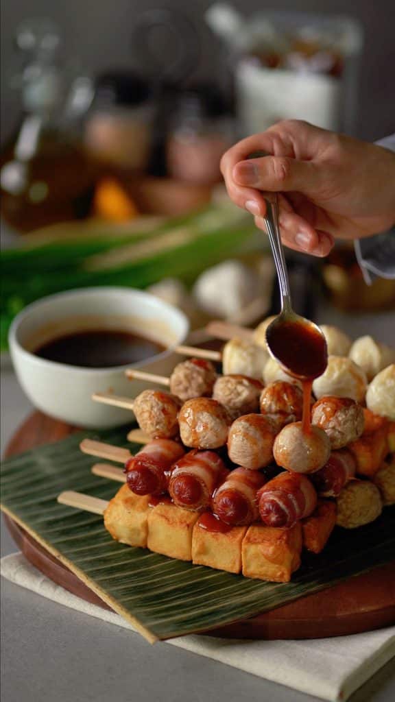 13 College Tailgating Food So Good, Everyone Will Crowd Around The Table 10 Smoked Sausage And Cheese Meatball Skewers