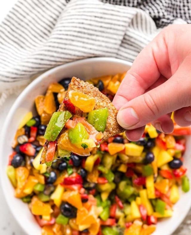 Smoky Fruit Salsa For Chips Tacos And Grilling