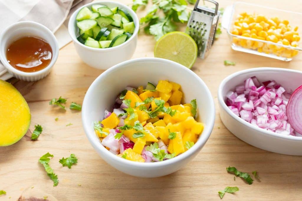 Smoky Fruit Salsa On Tacos