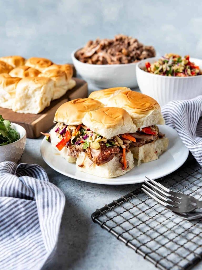 Smoky Kansas City Style Pulled Pork Sliders