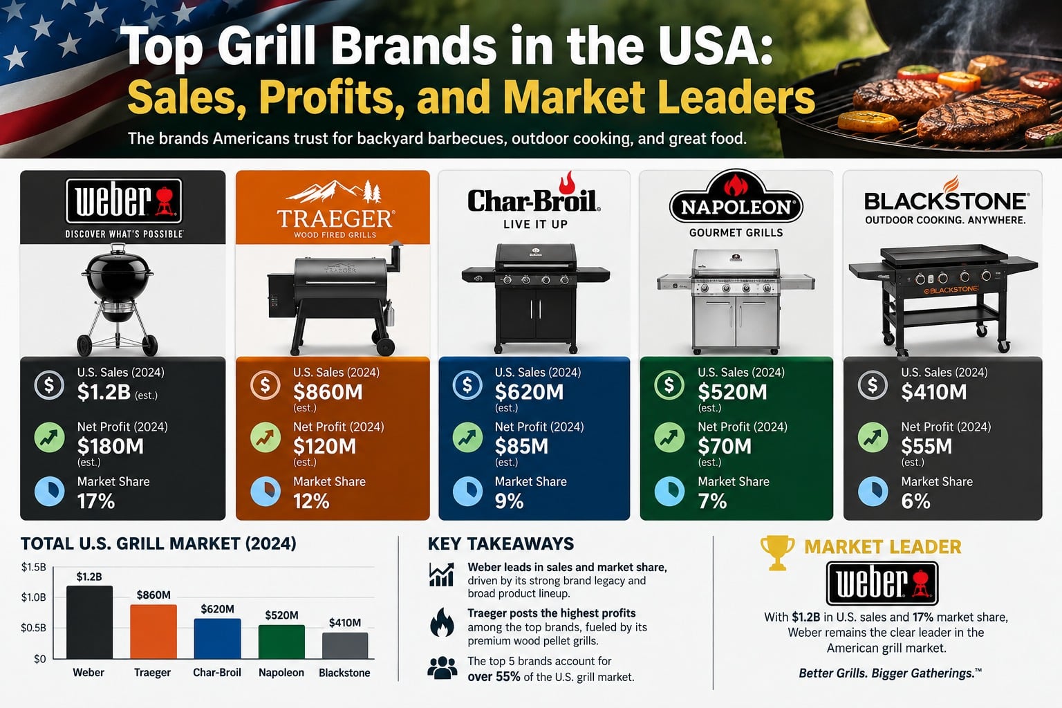Top Grills Brands In The Usa