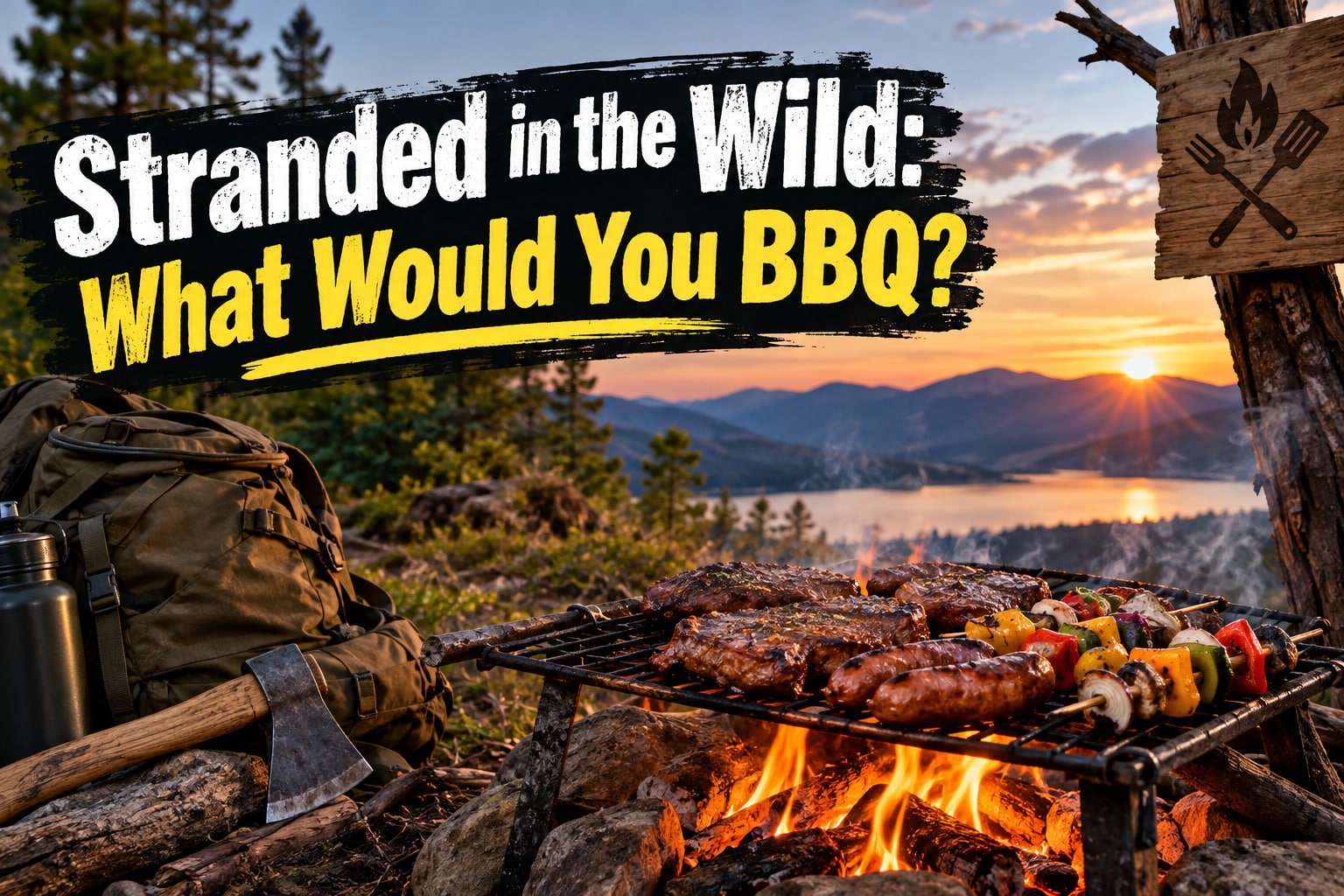 what to bbq when stranded in the wild